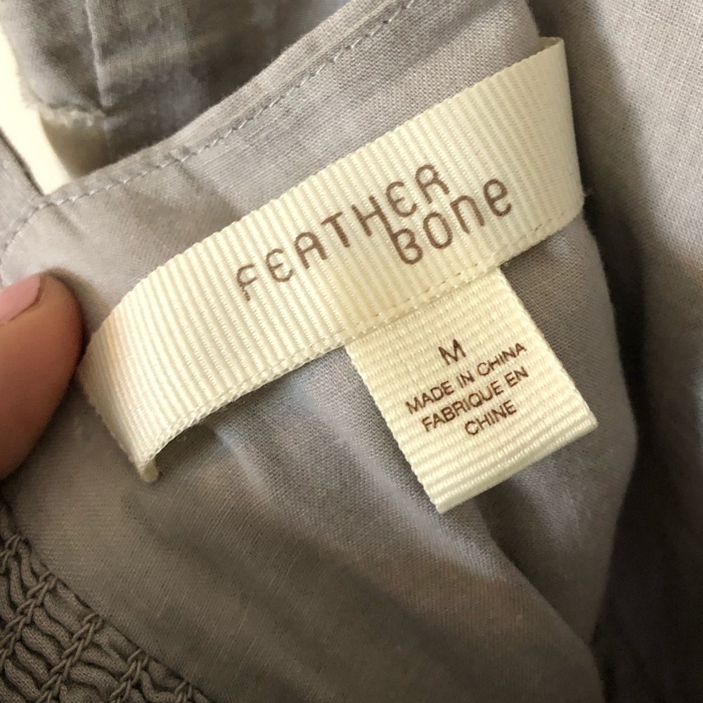 Anthropologie Feather Bone Chemise M - Picture 5 of 6